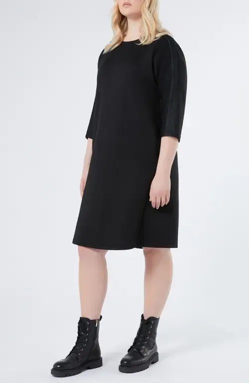 Martin Mesh Detail Scuba Jersey Dress by Marina Rinaldi