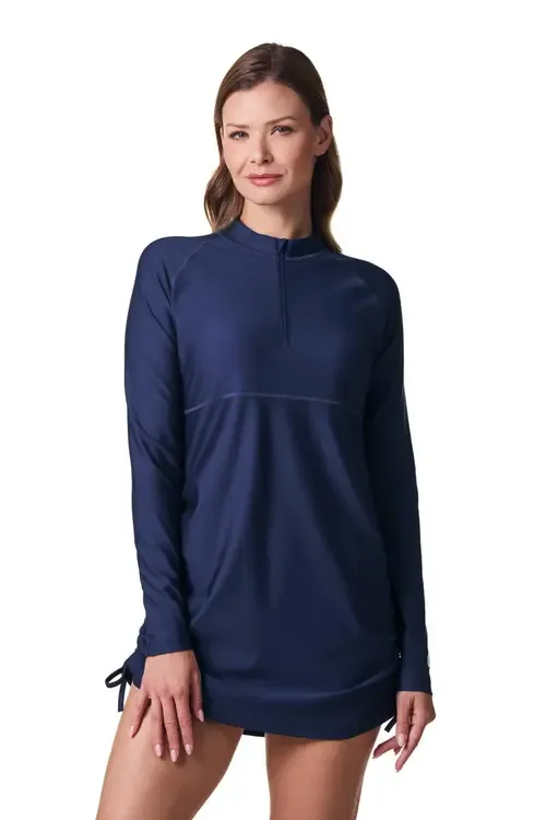 Lawai Ruche Long Sleeve Swim Shirt, UPF 50+ Sun Protection by Coolibar