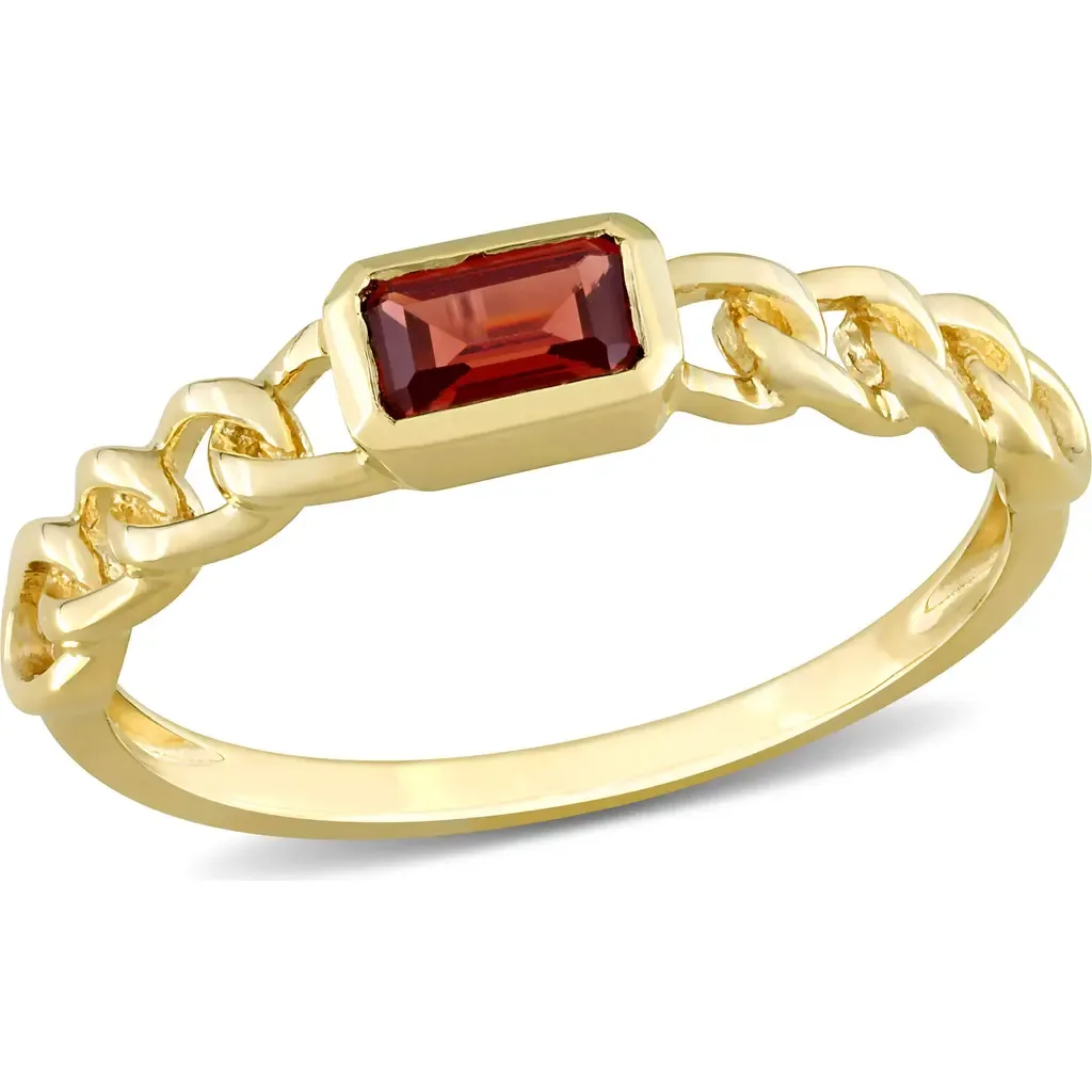 Solitaire Birthstone Link Design Ring 14k by Julianna B.