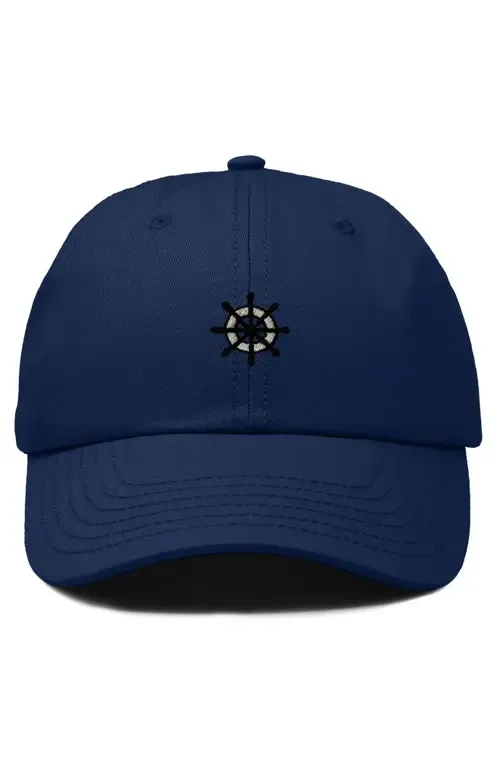Ship Wheel Dad Hat by Dalix