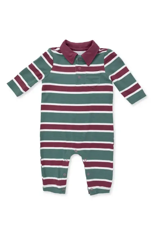 Rugby Stripe Polo Romper by Angel Dear