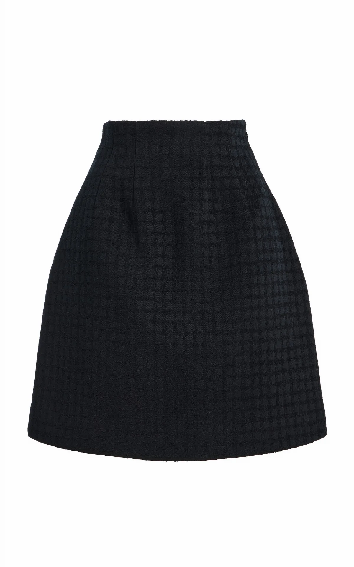 Curved Cotton-Blend Mini Skirt by Toteme