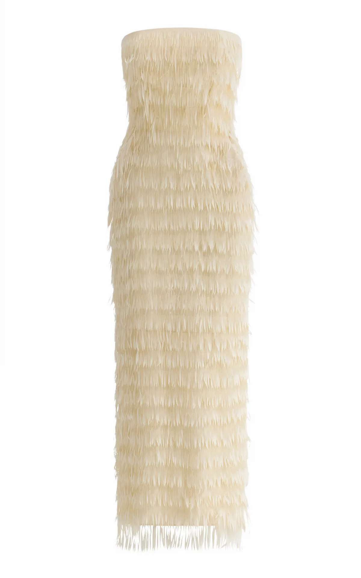 Marigold Fringed Midi Dress by Maticevski