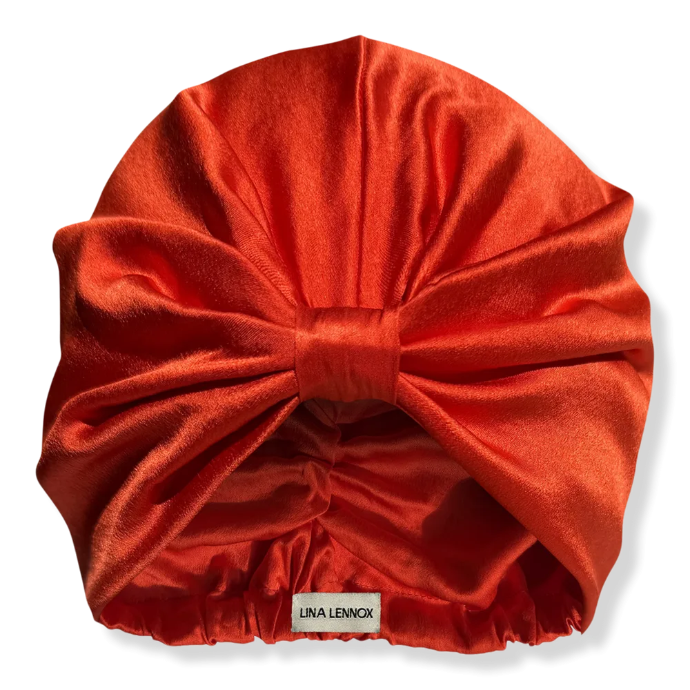 Organic Silk Double-Lined Hair Bonnet by LINA LENNOX