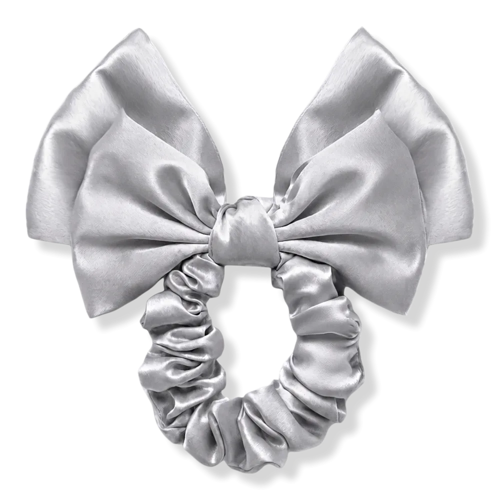 Organic Silk Bow Scrunchie by LINA LENNOX