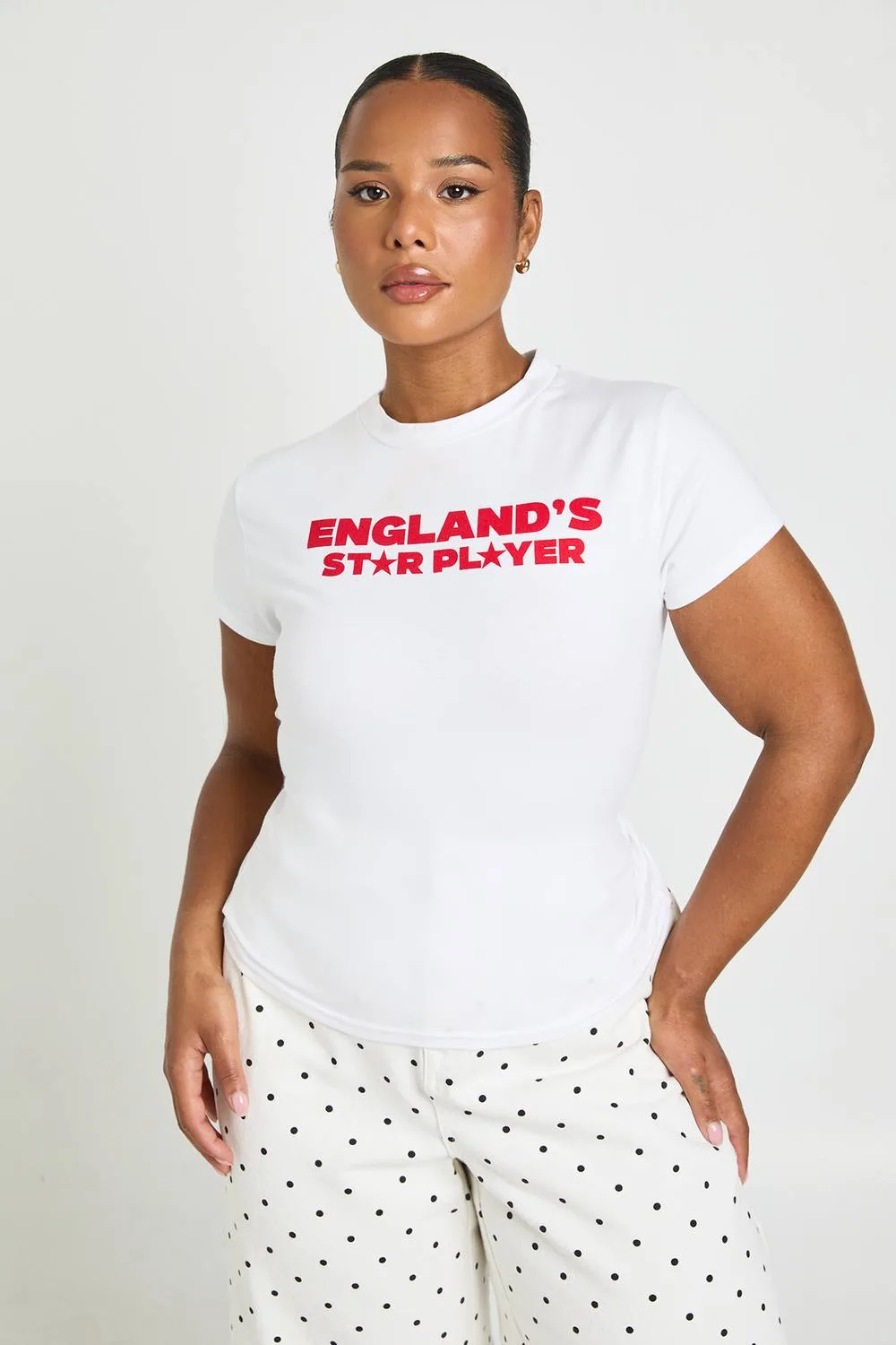 England's Star Player Print Baby T-Shirt by boohoo
