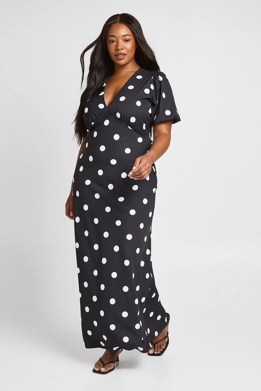 Polka Dot Maxi Dress by boohoo