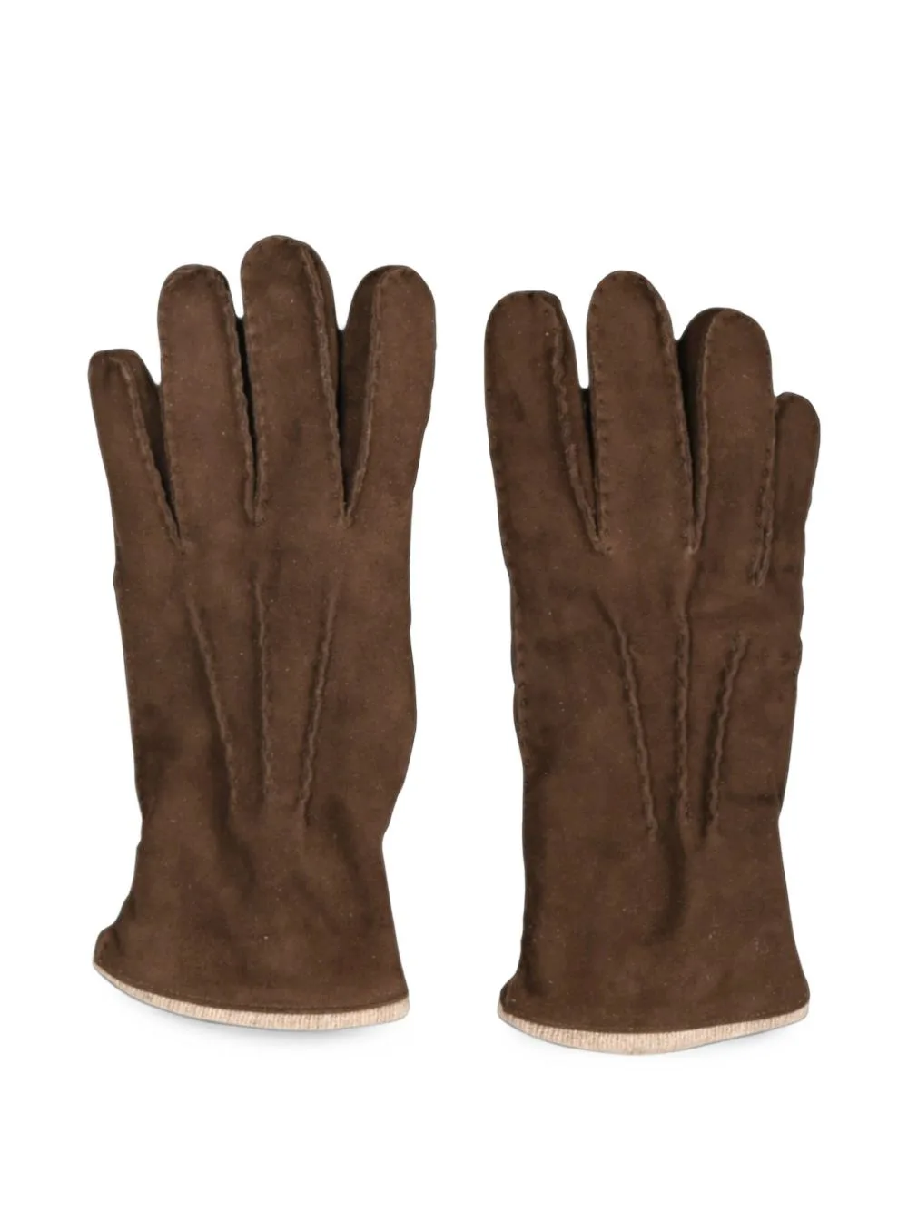 Suede Stitched Gloves by Gran Sasso