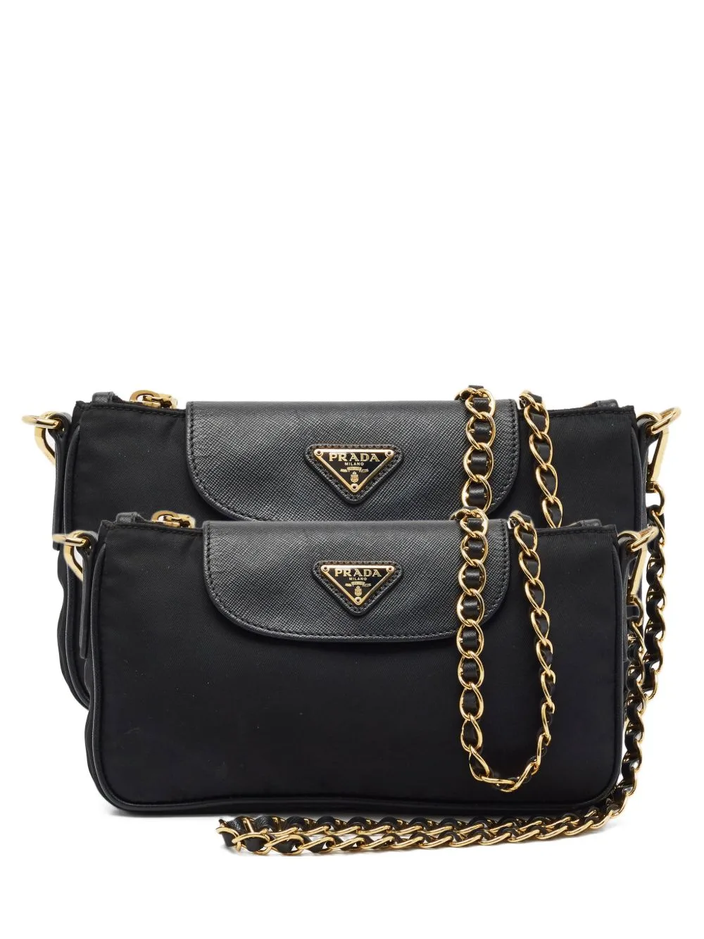 Small Logo Flap Shoulder Bag by Prada Pre-Owned