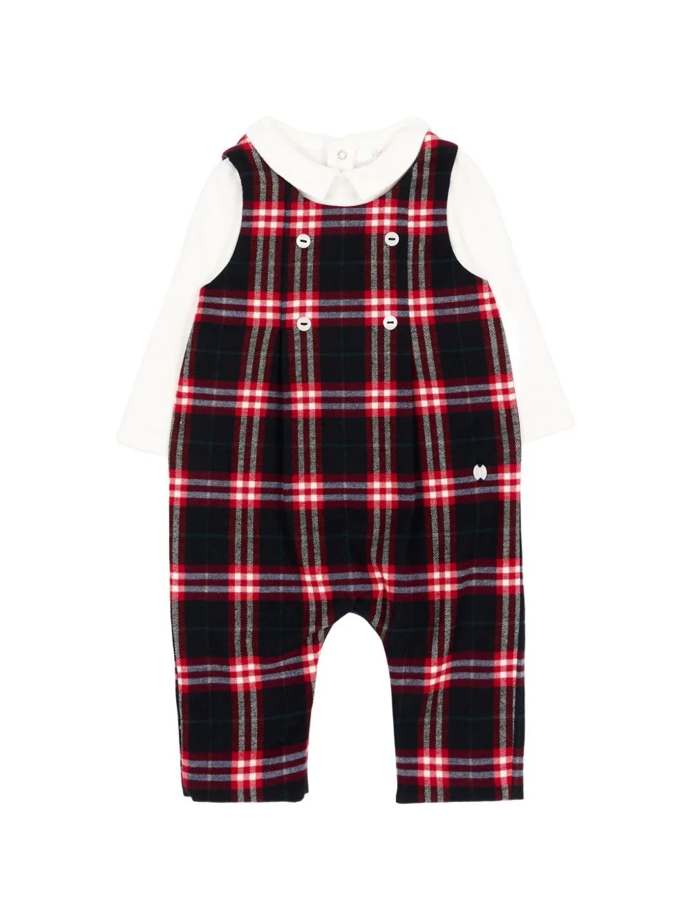 Check-Pattern Romper by Patachou