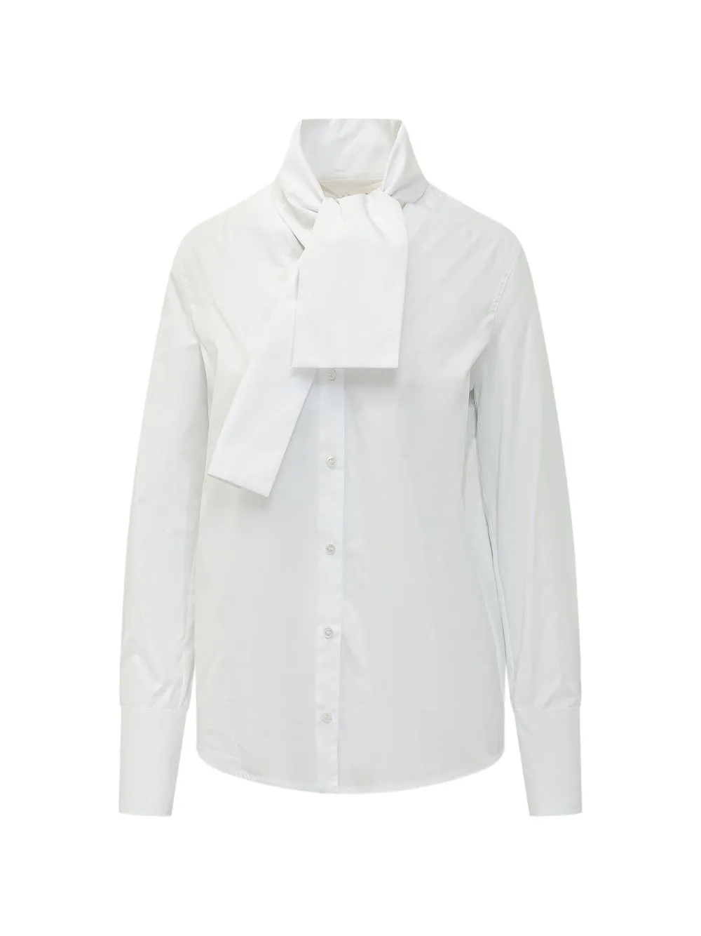Bow-Detail Long-Sleeve Shirt by Tela