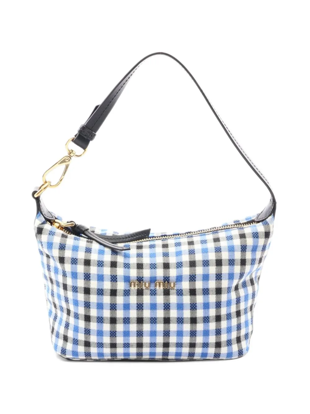 2010s Gingham Check Tote Bag by Miu Miu Pre-Owned