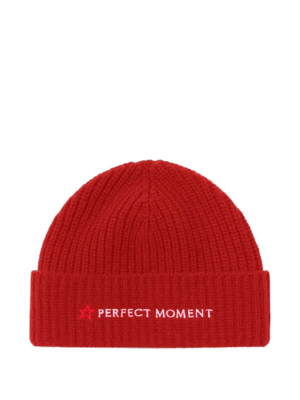 Logo-Embroidered Ribbed Beanie Hat by Perfect Moment