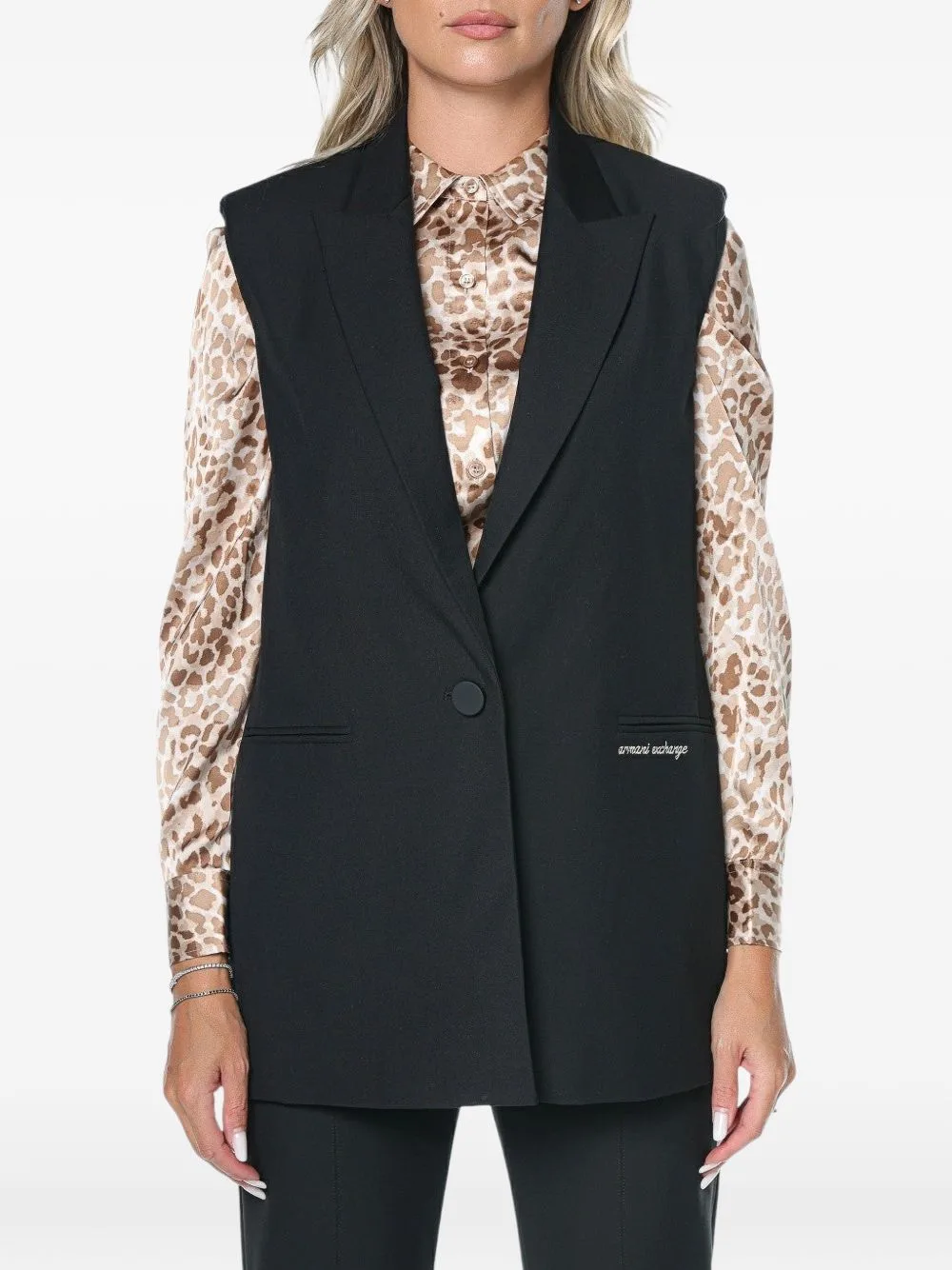 Single-Breasted Waistcoat by Armani Exchange