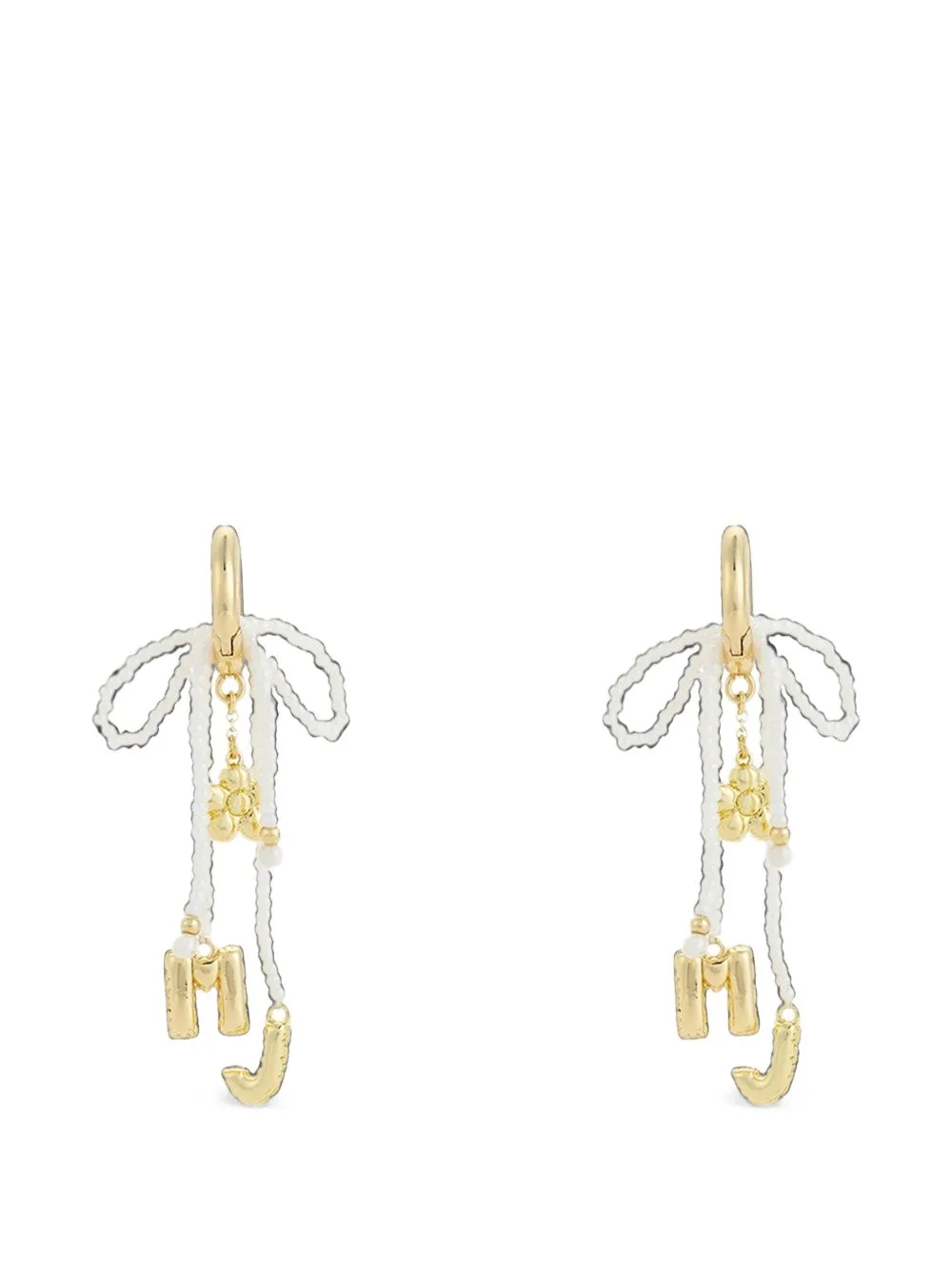 The Beaded MJ Balloon Earrings by Marc Jacobs