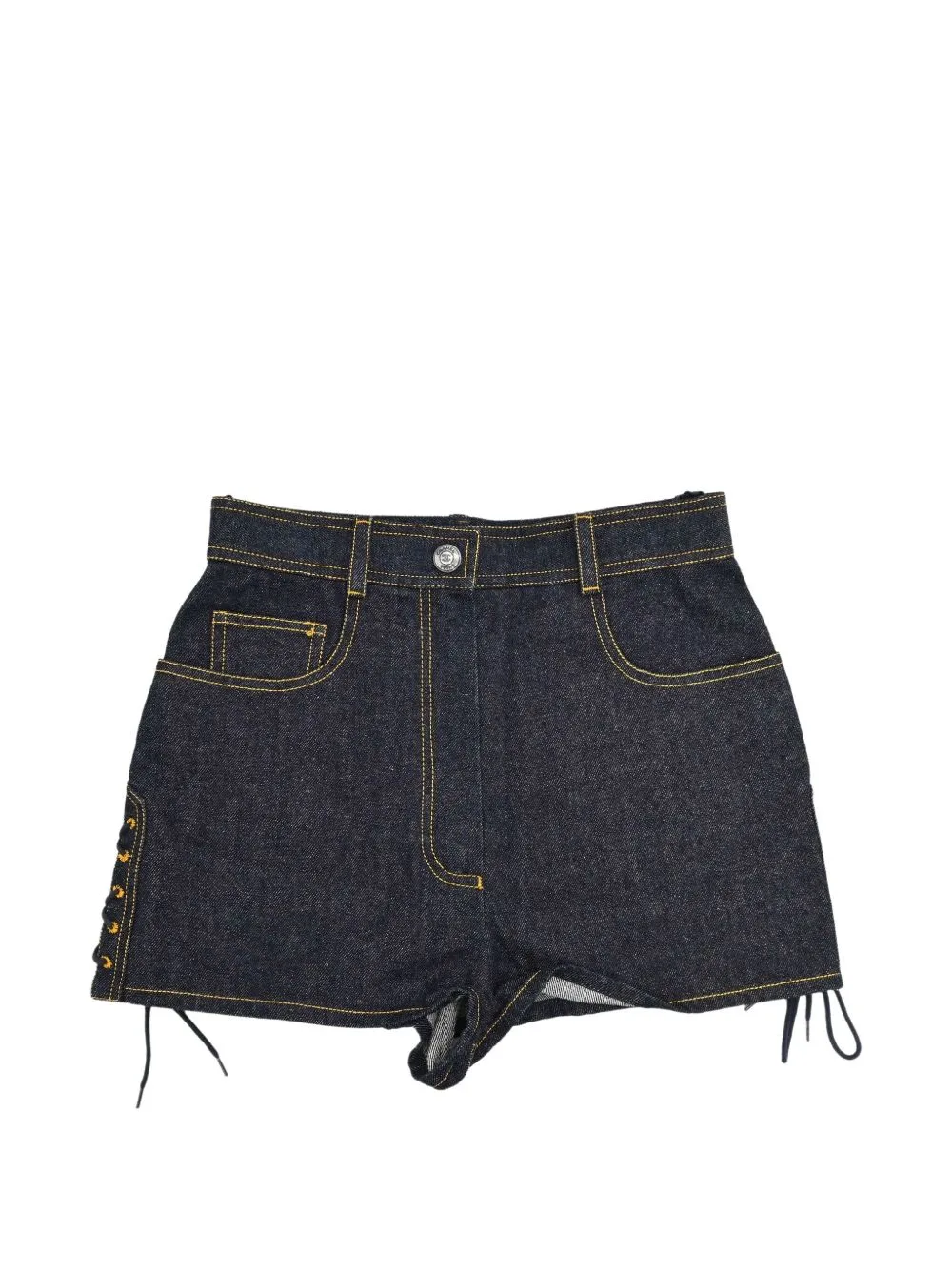 1997 Lace-Up Denim Shorts by CHANEL Pre-Owned