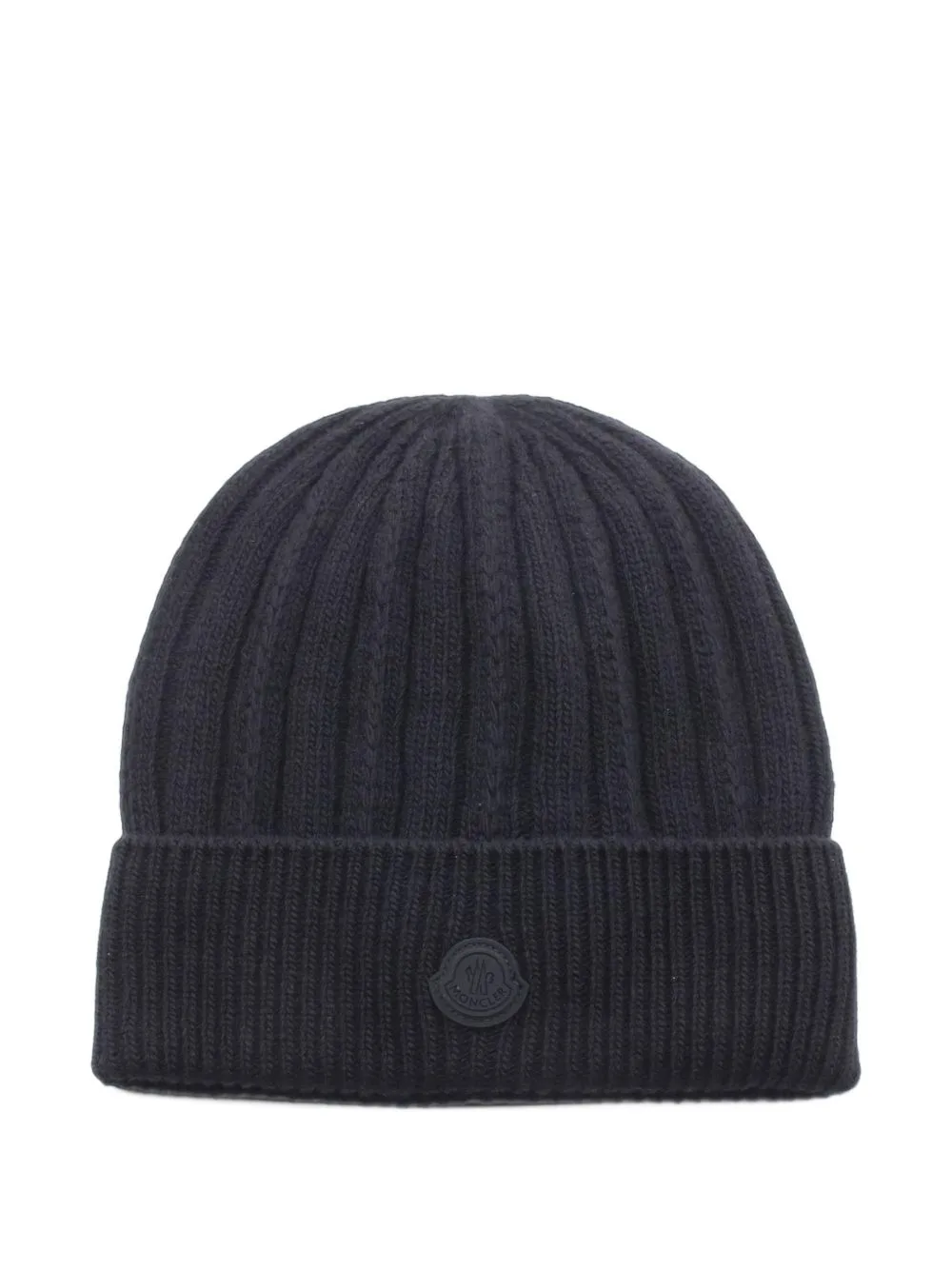 2020s Logo-Patch Beanie Hat by Moncler Vintage