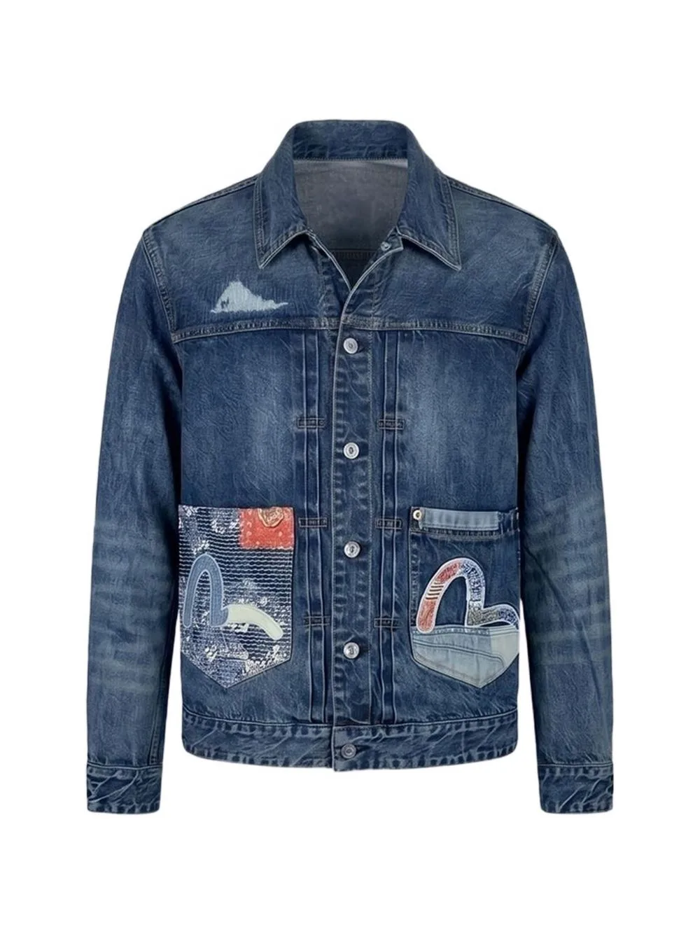Boro Seagull Patch Denim Jacket by EVISU
