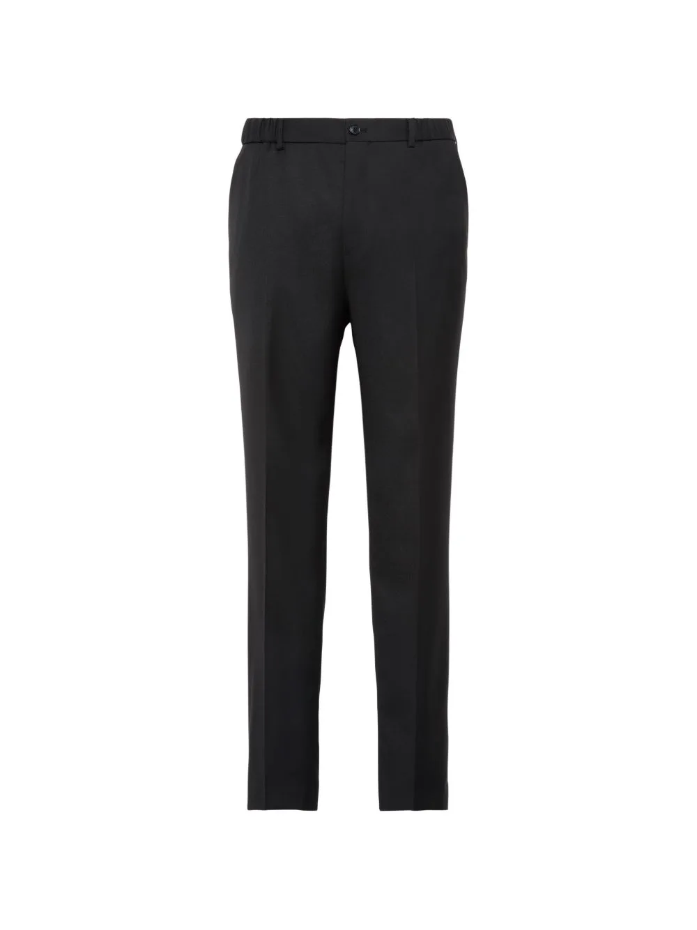 Pressed-Crease Elasticated-Waist Trousers by Calvin Klein