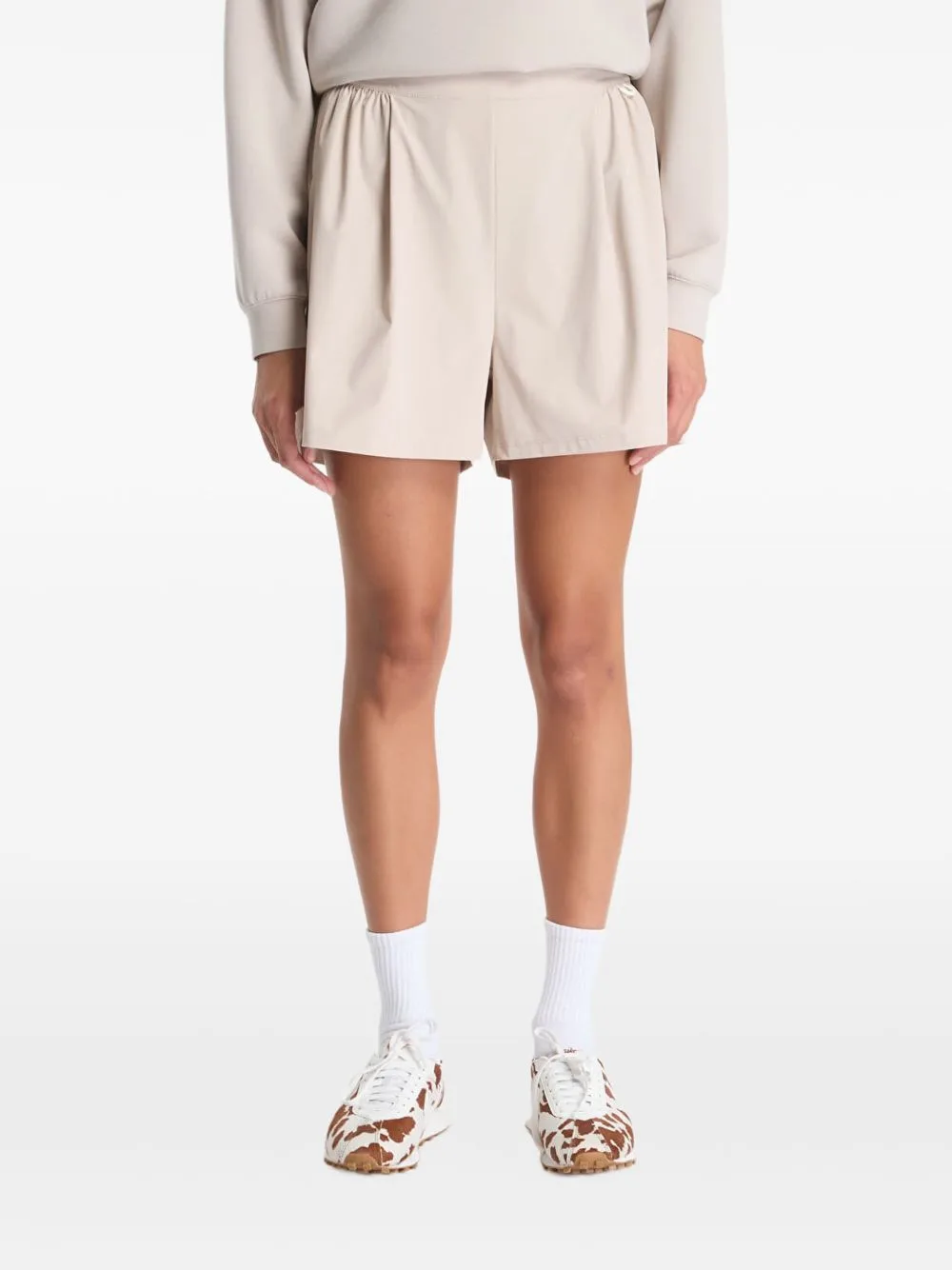 24.7 PerfectStretch Pleated Side-Slit Shorts by Nike
