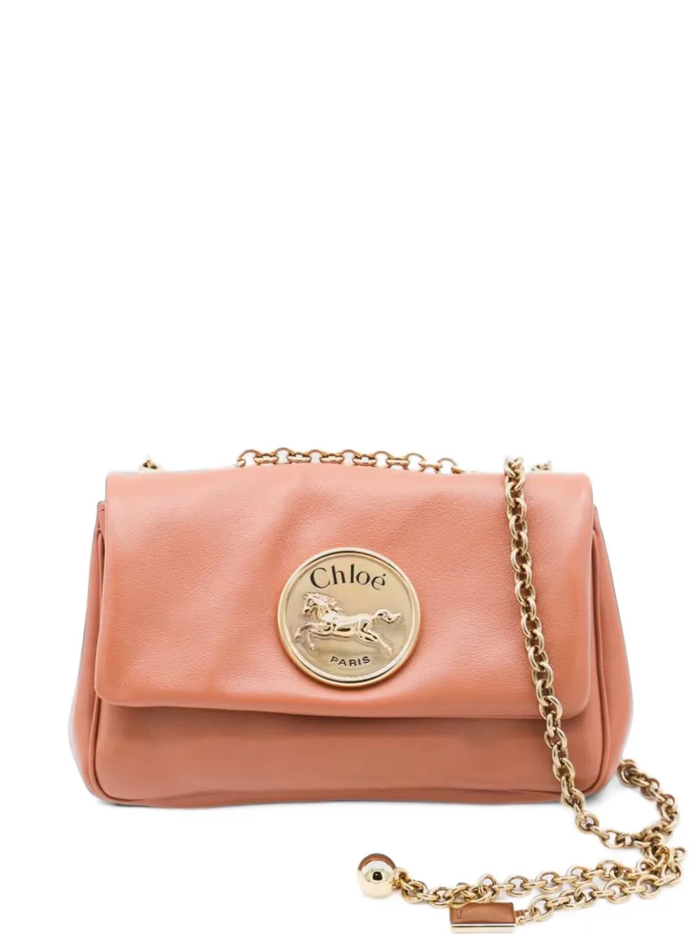 Small Heritage Leather Shoulder Bag by Chloé