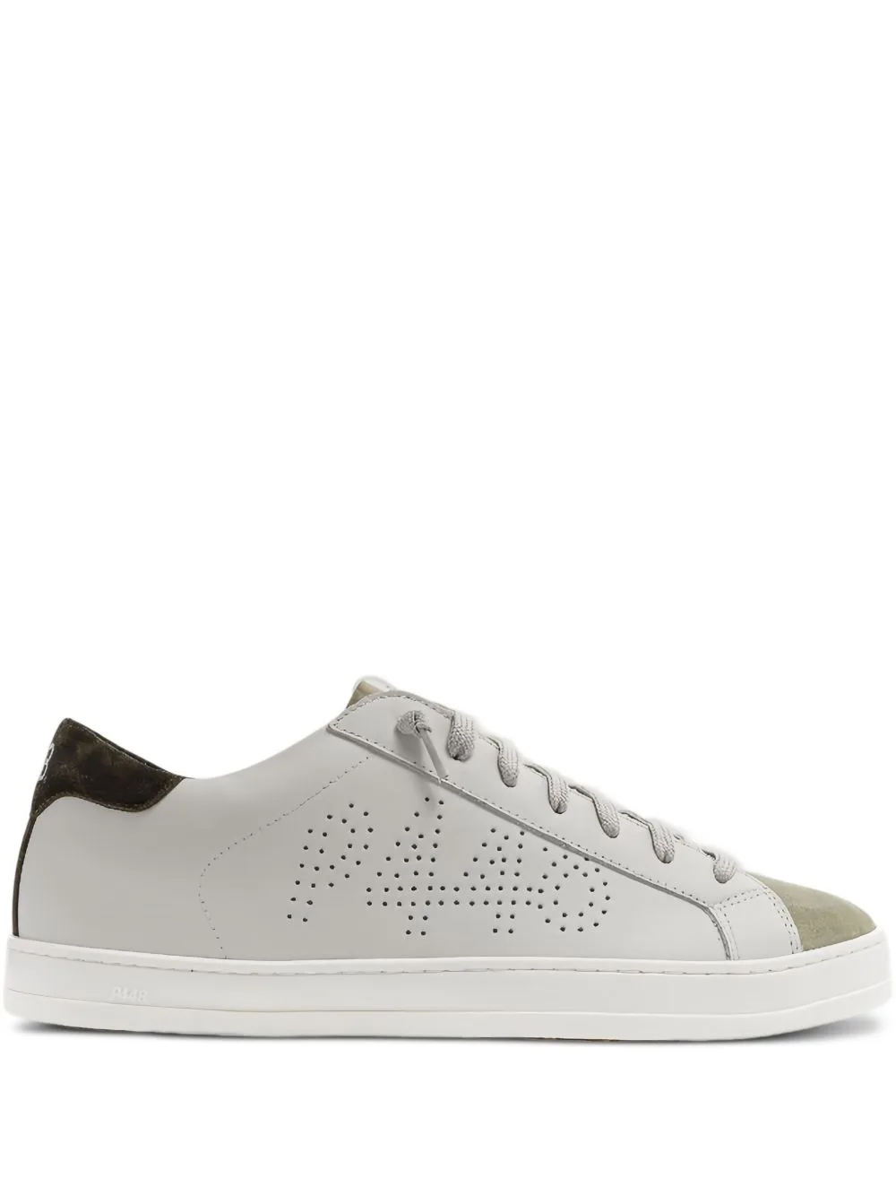 John Perforated Suede-Panel Sneakers