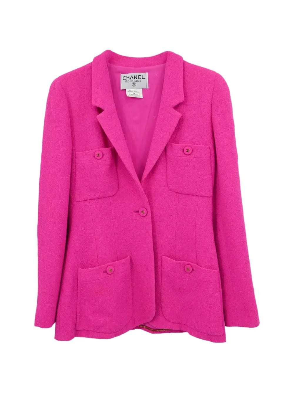 1995 Single-Breasted Tweed Jacket by CHANEL Pre-Owned