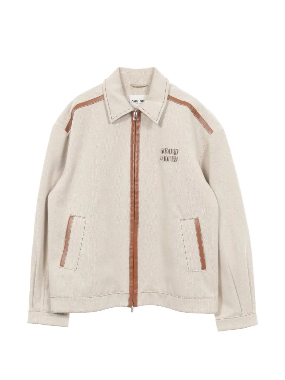 2010s Jacquard Canvas Jacket by Miu Miu Pre-Owned