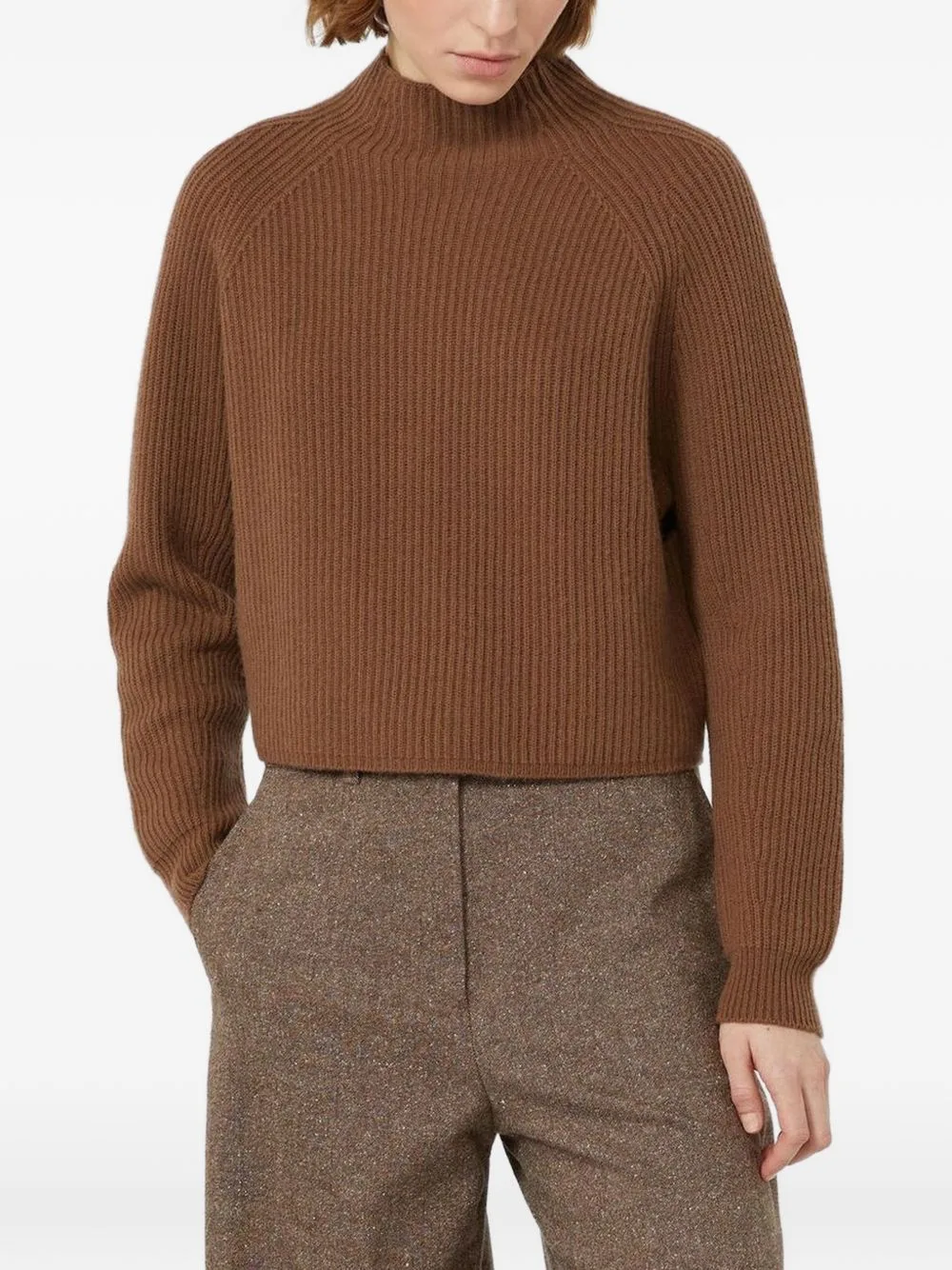 Nettare Ribbed-Knit Raglan-Sleeve Sweater by Max Mara