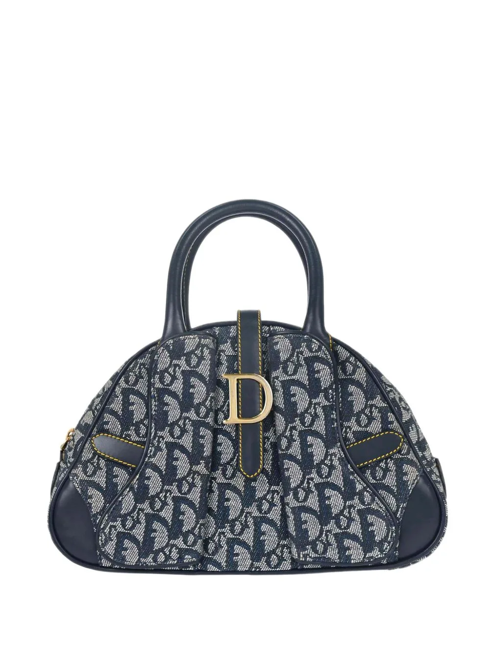 Trotter Double Saddle Logo-Charm Tote Bag by Christian Dior Pre-Owned
