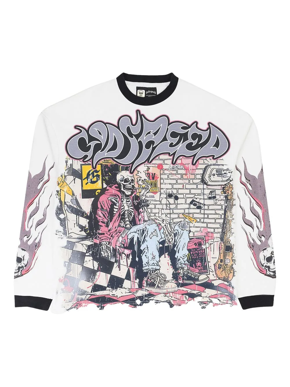Long-Sleeve Graphic T-Shirt by GODSPEED