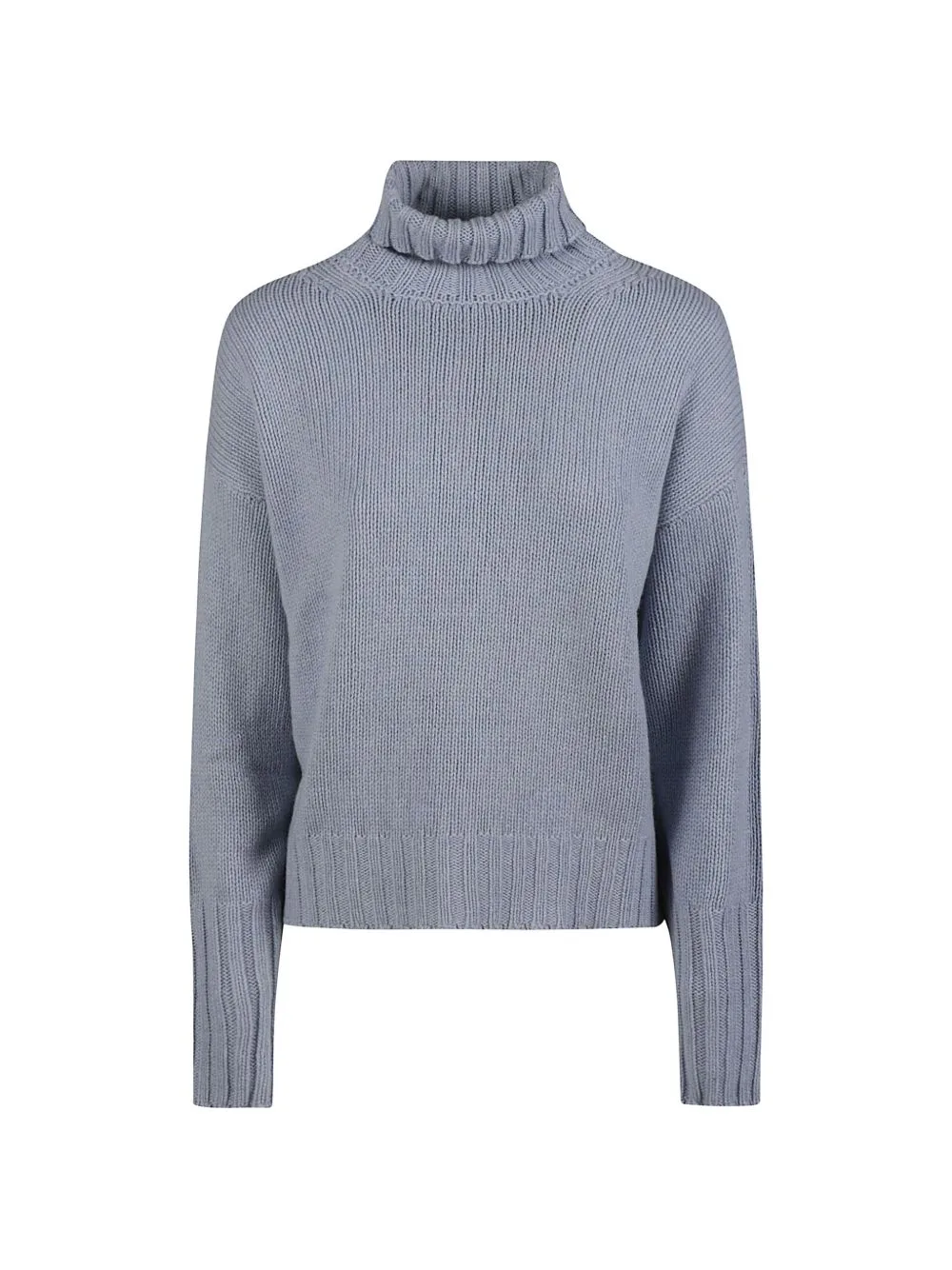 Roll-Neck Ribbed-Knit Sweater