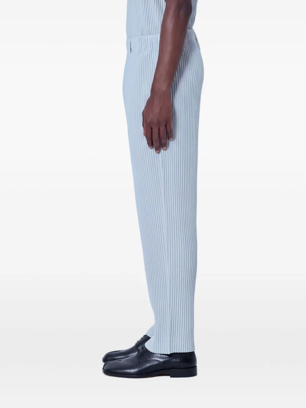 Pleated Tailored Trousers by Homme Plissé Issey Miyake