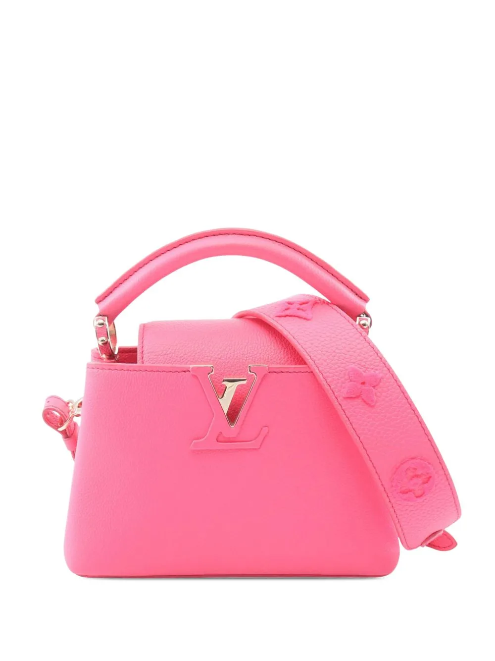 2021-2026 Taurillon Mini Capucines Satchel by Louis Vuitton Pre-Owned