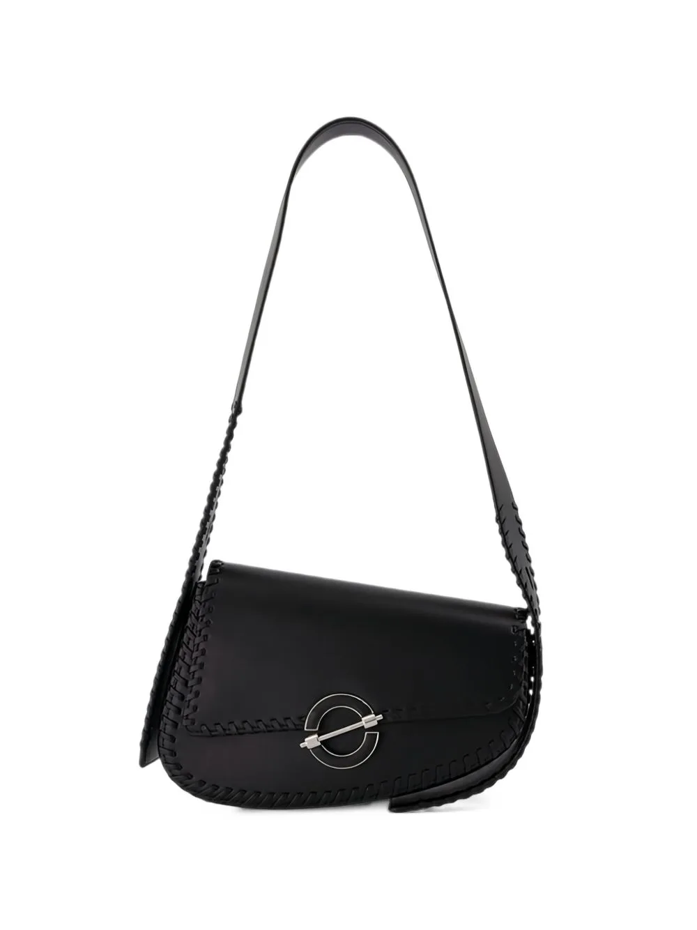 Sahero Whipstitch-Trim Shoulder Bag by SAMSOE SAMSOE