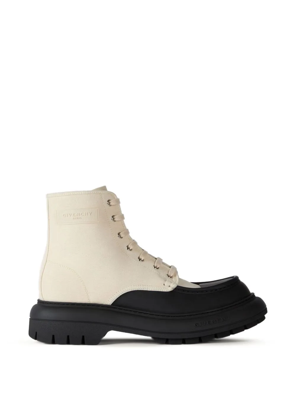 Cargo Desert Boots in Canvas and Gum Leather by Givenchy