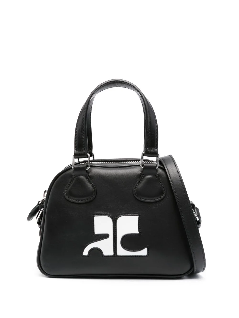 Bowling Leather Mini Bag by Courrèges