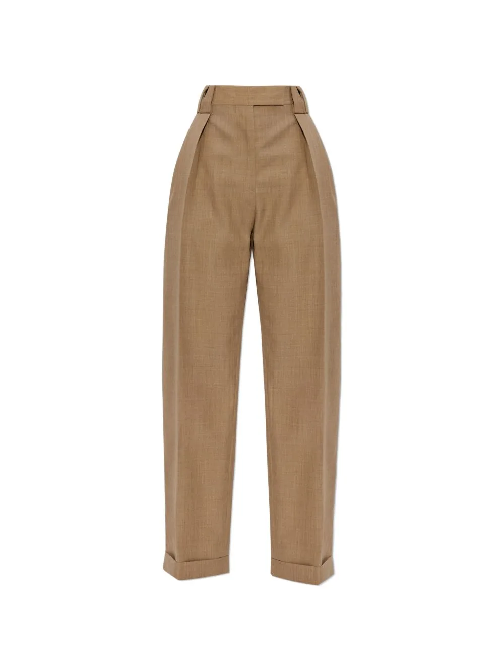 Pleated Cuff Trousers by Versace