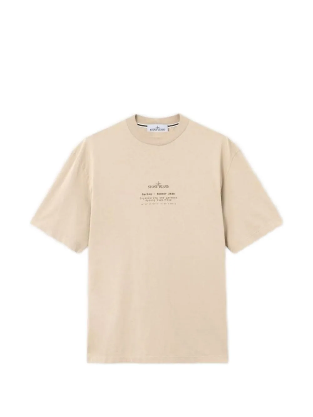 Logo-Print Compass-Motif T-Shirt by Stone Island