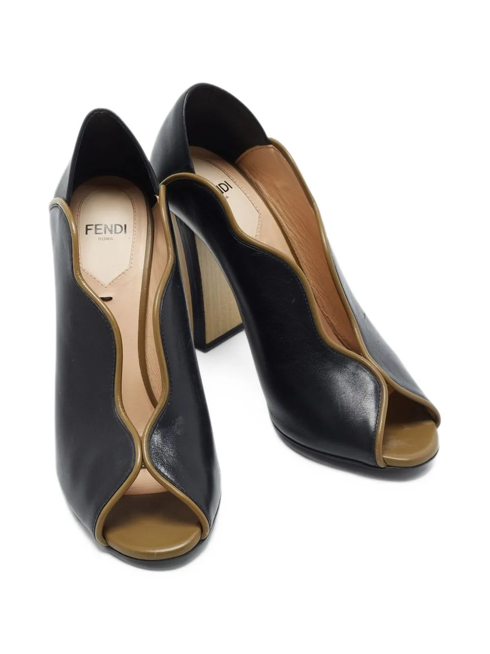 Wave Heeled Pumps by Fendi Pre-Owned