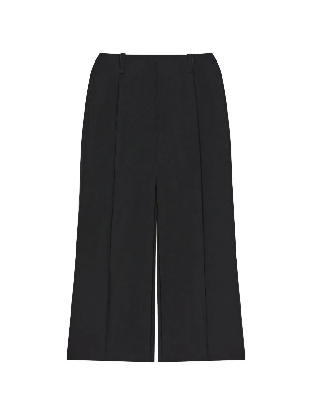 Midi Pants Skirt in Wool and Mohair