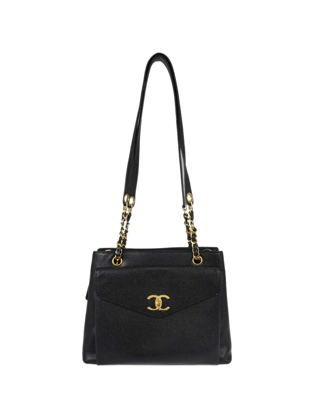 1994-1996 CC Turn-Lock Shoulder Bag by CHANEL Pre-Owned