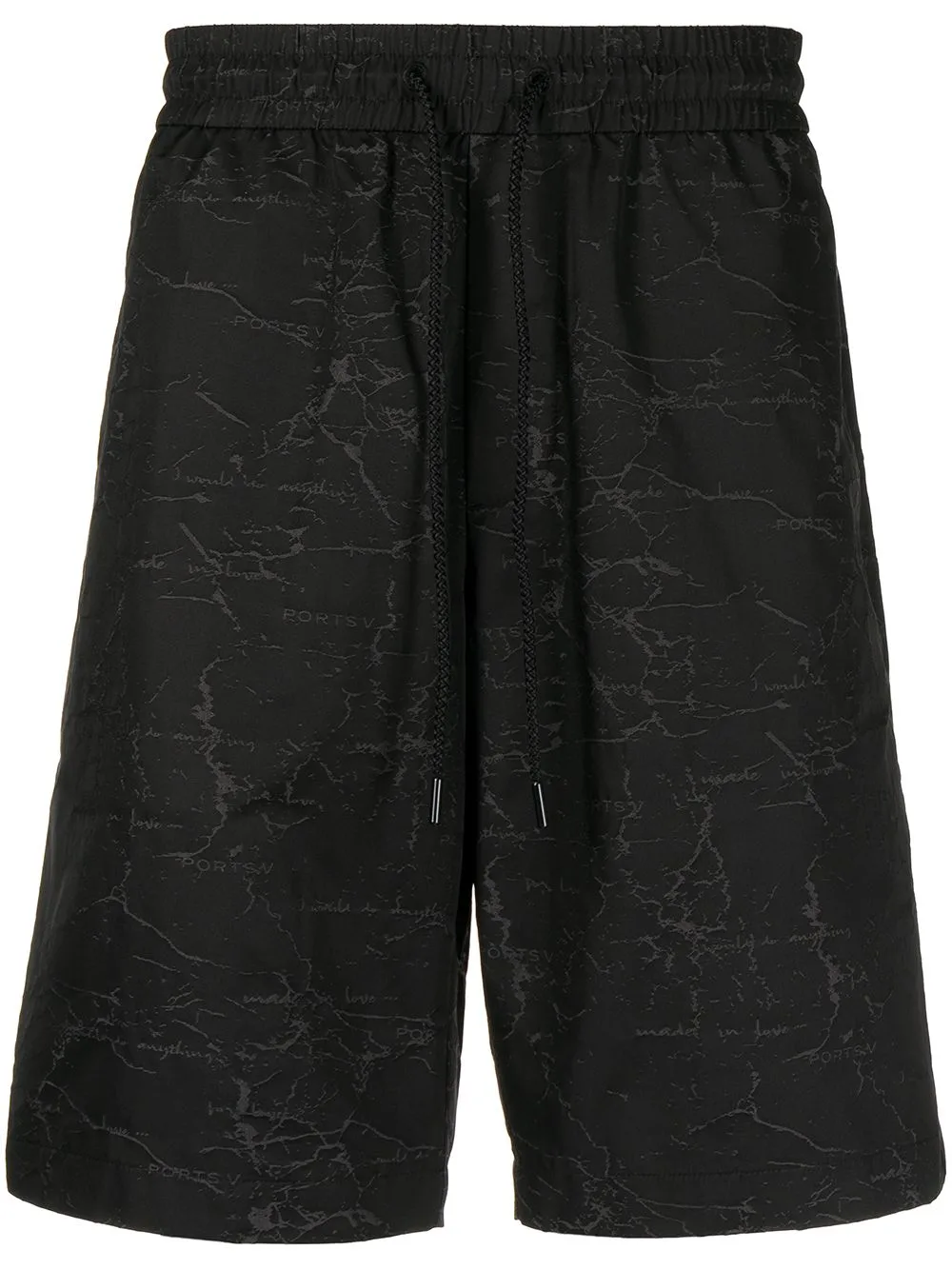 All-Over Logo Print Shorts by Ports V