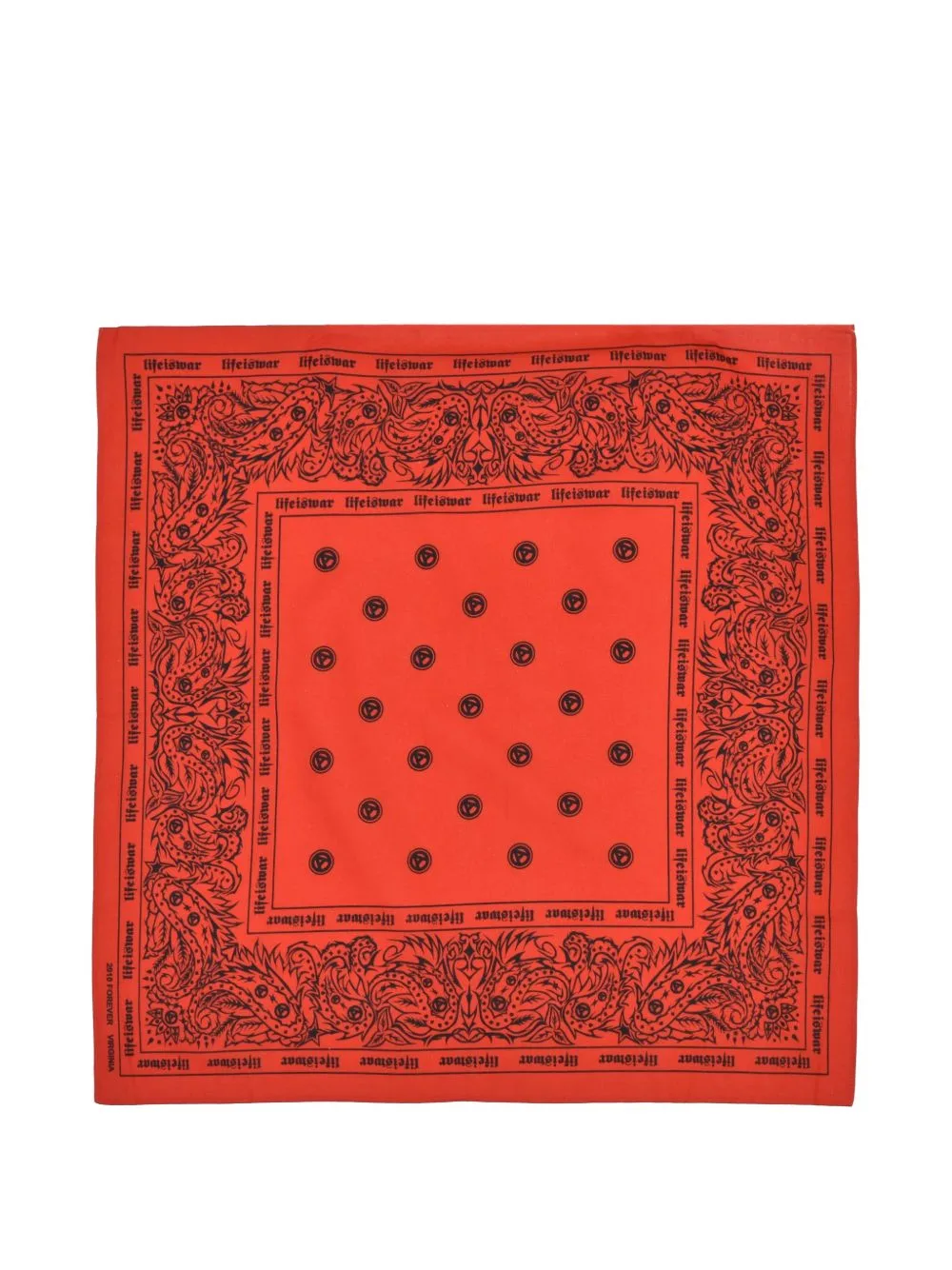 Paisley-Print Logo-Print Bandana by lifeiswar