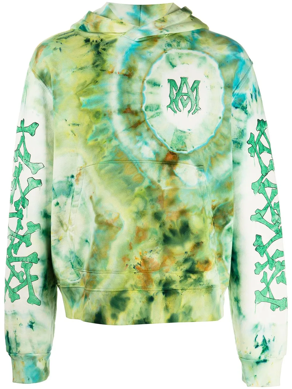 Tie-Dye Logo-Print Cotton Hoodie