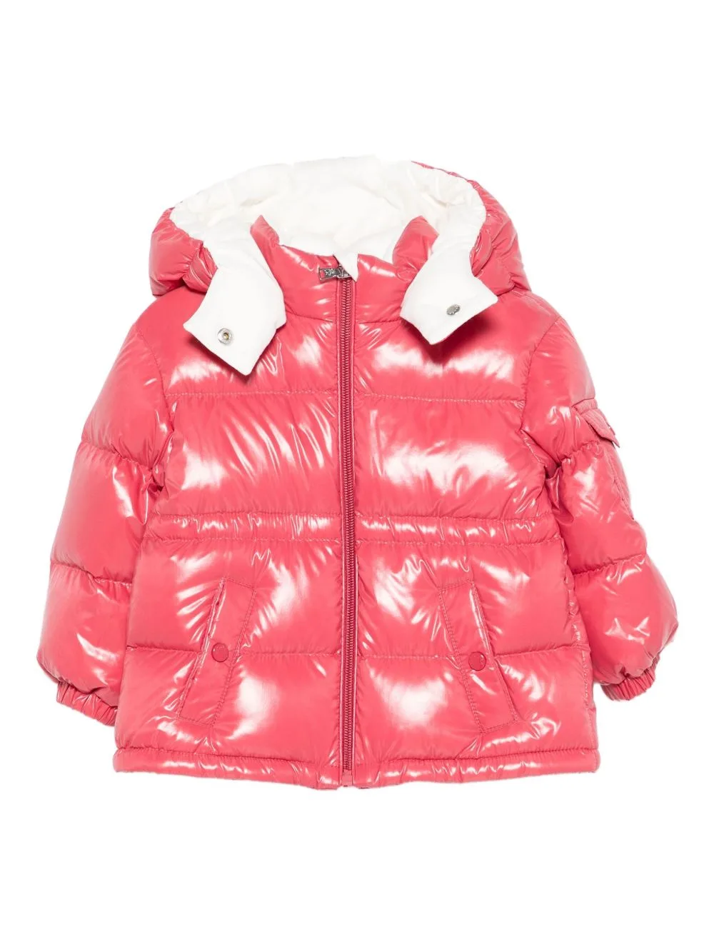 Maire Hooded Shiny Puffer Jacket by Moncler Enfant