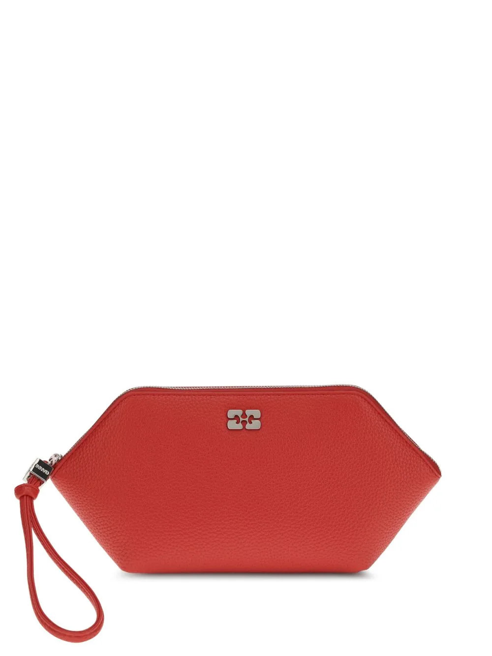 Bou Grained Logo Makeup Bag by GANNI