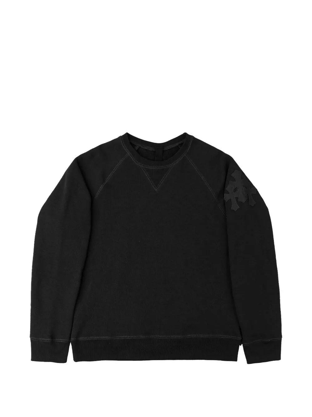 Leather-Cross Sweatshirt by Chrome Hearts
