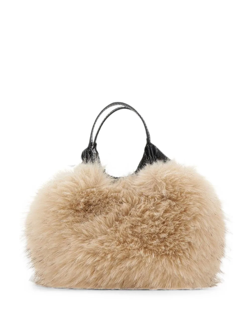 Small Dua Faux-Fur Trim Tote Bag by GIANNI CHIARINI
