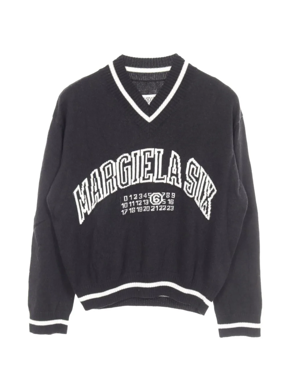 2000s V-Neck Knit Sweater by MM6 Maison Margiela